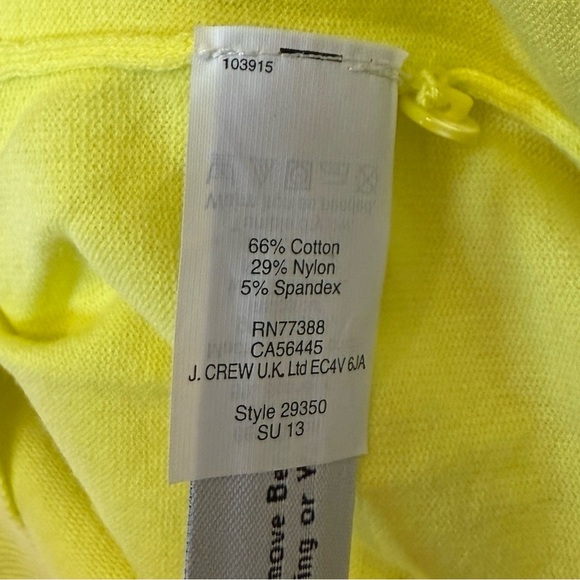 J. Crew Lemon Yellow Cardigan Sweater Size S #1838 - Picture 4 of 6
